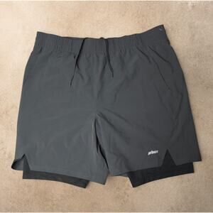 Prince Men’s XXL Gray 2-in-1 Athletic Shorts Lined Running NWT
